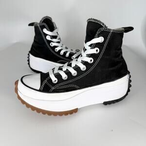 Converse Run Star Hike Platform High Top Sneakers Shoes 166800C Black Women 6